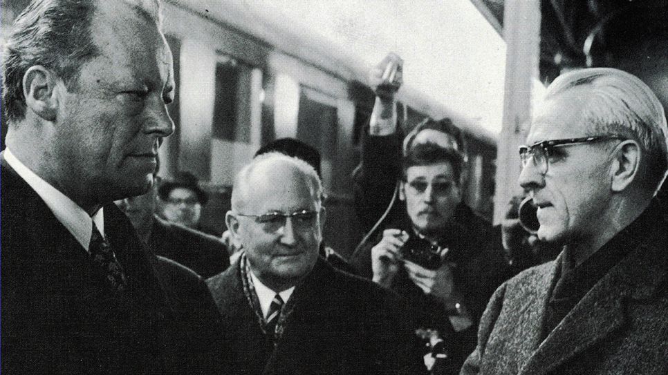 Willy Brandt trifft Ministerpräsident Willy Stoph, 1970 Bild: imago/Wha UnitedArchives