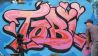 Talin arbeitet am Tobi-Graffiti, Foto: DOKfilm/ rbb
