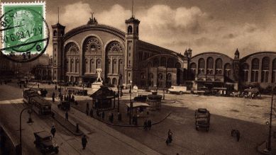 Postkarte vom Stettiner Bahnhof um 1935 (Bild: picture alliance / arkiv)