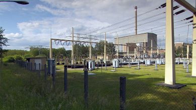 Kernkraftwerk Rheinsberg mit 110 KV-Anlage, Quelle: rbb/filmtank