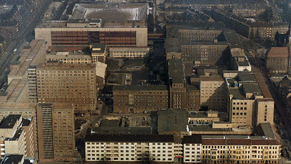 Die Stasi-Zentrale in der Normannenstraße aus der Luft, Quelle: rbb