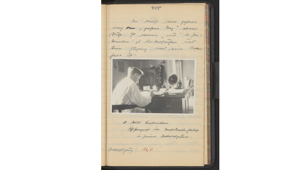 Tagebuchseite 1933, Willi Lindenborn, Arzt in Berlin (Bild: rbb/Akademie der Künste Berlin/Maren Horn)