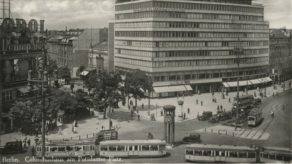 Berlin, Columbushaus / Fotopostkarte um 1933 (Bild: picture alliance / akg-images)