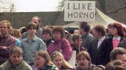 Protest für den Verbleib des Braunkohletagebaus in Horno (Quelle: rbb)