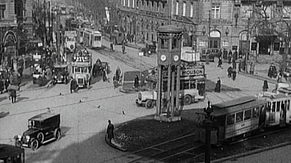 Der Potsdamer Platz in den 20er Jahren (Bild: rbb)
