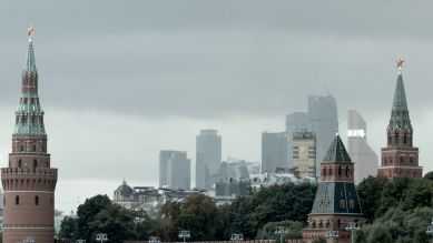 Die Skyline des heutigen Moskau (Bild: rbb)
