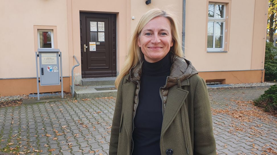 Claudia Nowka, Bürgermeisterin von Michendorf, Foto: Philipp Gerstner
