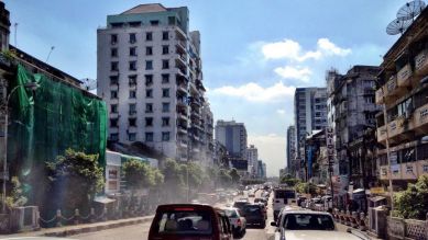 Verkehr in Yangon; Quelle: Ingo Aurich