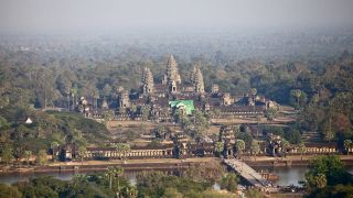 Angkor Wat aus der Luft; Quelle: Ingo Aurich