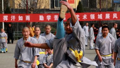 Shaolin-Schüler; Quelle: Ingo Aurich