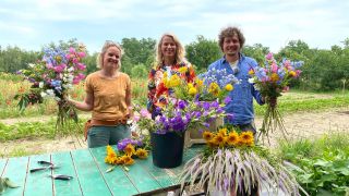 Ulrike Finck ist zu Gast im Schnittblumengarten von Sonja und Jim Reifferscheid