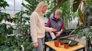 Ulrike Finck ist mit der rbb Gartenzeit zu Gast im Botanischen Garten Berlin