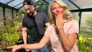 Ulrike Finck ist mit der rbb Gartenzeit zu Gast in Blankenfelde-Mahlow beim Experten für Fleischfressende Pflanzen