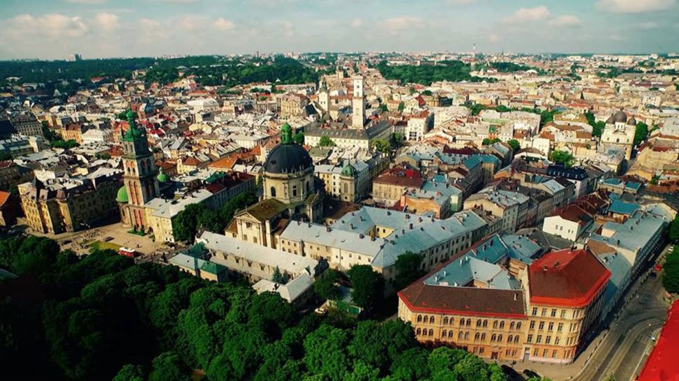 Aufsicht: Altstadt von Lviv (Lemberg) (Quelle: rbb)
