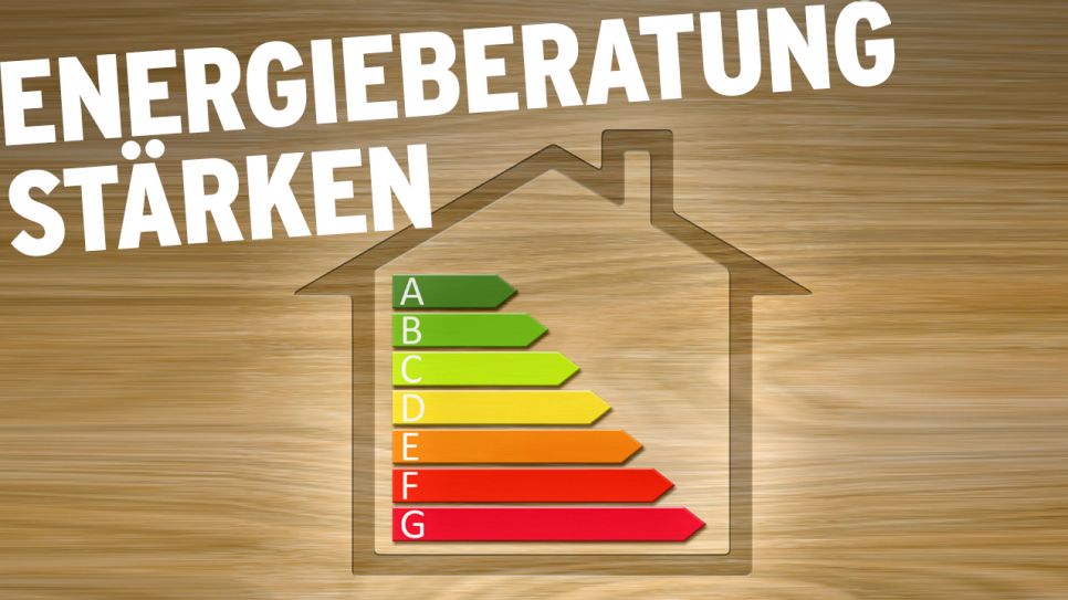 Energieberatung stärken - Haus mit Energieausweis auf Holz (Quelle: IMAGO / blickwinkel; rbb)