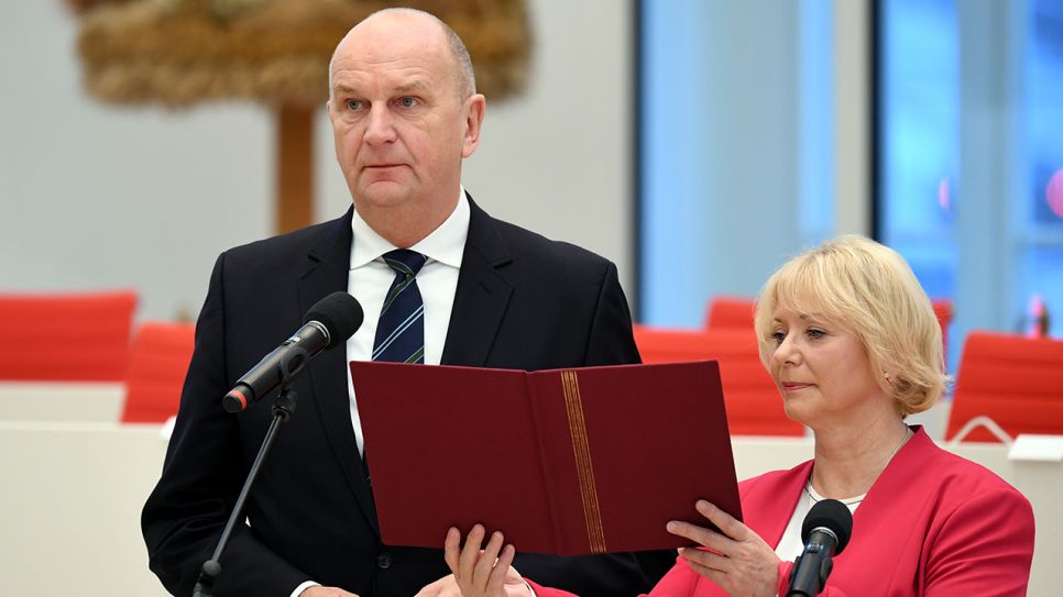 Vereidigung des wiedergewählten Ministerpräsidenten Dietmar Woidke (SPD)