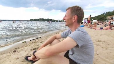Michael Kessler im Strandbad Wannsee (Quelle: rbb)