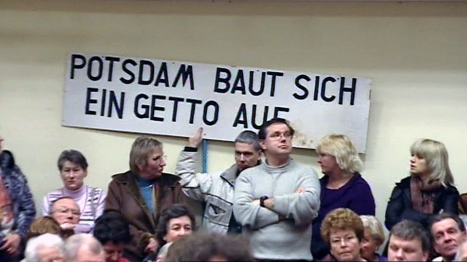 Podiumsdiskussion im Bürgerhaus am Schlaatz (Quelle: rbb)