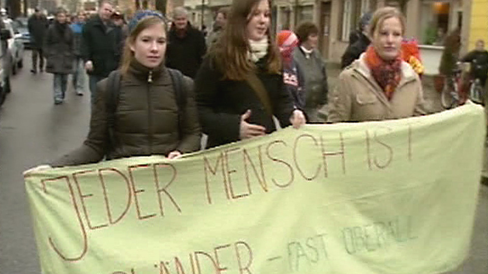 Demo gegen Rechts (Quelle: rbb)