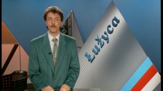 25 Jahre Łužyca: Erster Moderator - Werner Meschkank 1992 (Quelle: rbb)