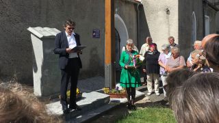 Ausflug der wendischen Kirchgemeinde: Gedenken an den Theologen Mikławš Jakubica (Quelle: rbb/Konstanze Schirmer)