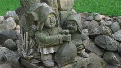 Lutki Skulptur im Kur- und Sagenpark Burg/Spreewald