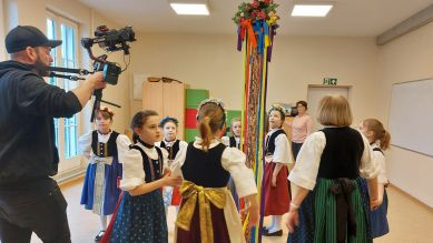 Trachtengruppe Ziltendorf: Kinder in der typisch oderwendischen Tracht