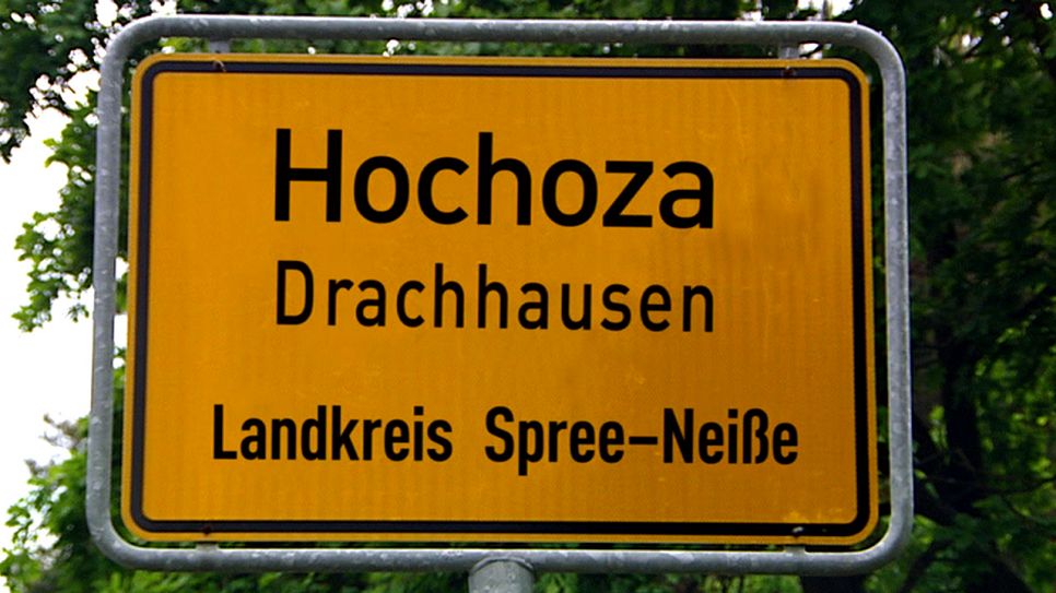 Ortsschild von Drachhausen (Quelle: rbb)