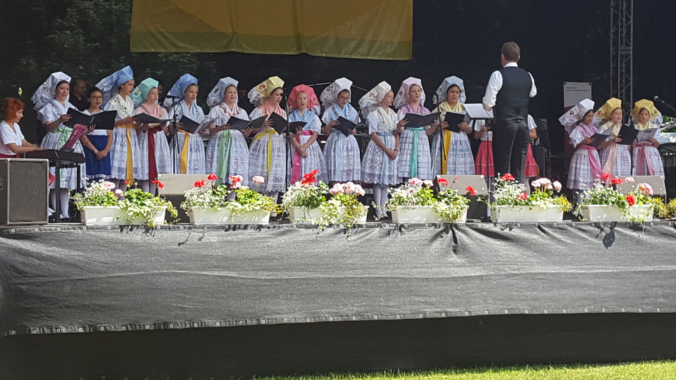 Sorbisches Fest 2016 in Cottbus: Niedersorbisches Kinder- und Jugendensemble (Quelle: Sylvia Gransow)