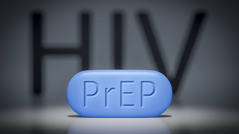 Blaue Pille mit Schriftzug PREP (Quelle: imago / blickwinkel)