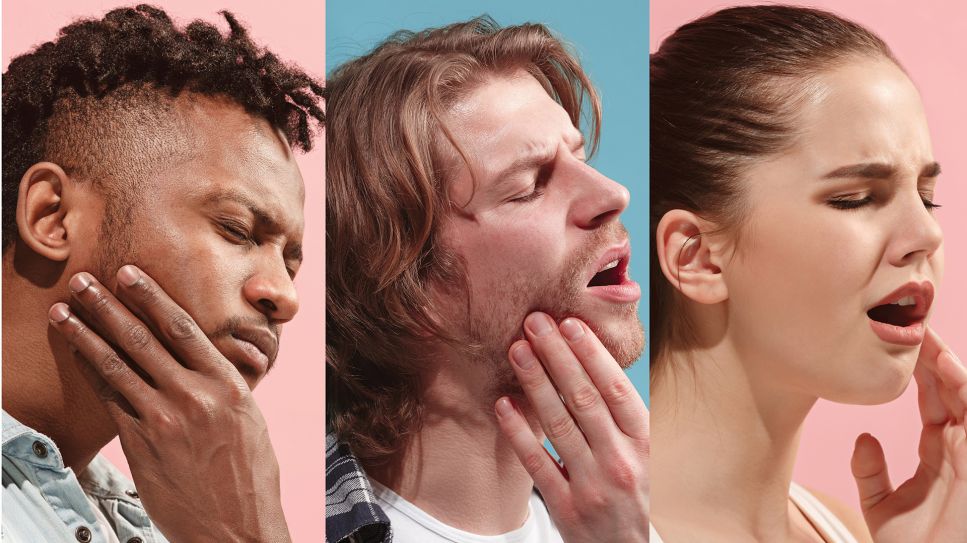 Collage über eine Gruppe von Menschen mit Zahnschmerzen (Bild: Colourbox)