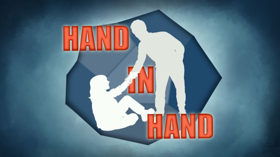 Vorspann Grafik zum Thema Hand in Hand; Bild: rbb
