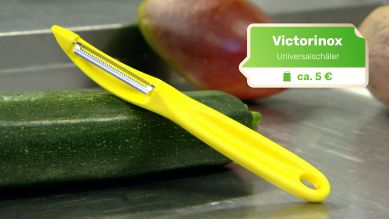 Praxistest Gemüseschäler - Victorinox (Quelle: rbb)