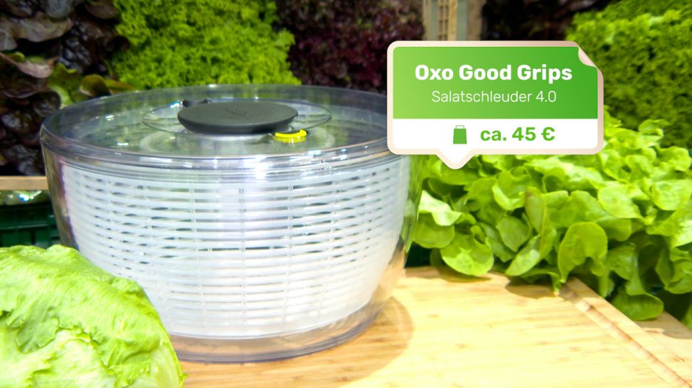 Praxistest Salatschleudern, Produkt von Oxo Good Grips (Quelle: rbb)