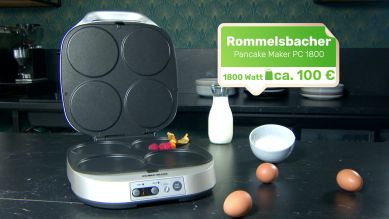 Praxistest Pancake Maker, Modell von Rommelsbacher (Quelle: rbb)