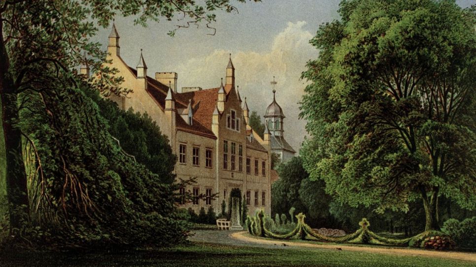 Lithographie von Schloss Friedersdorf / Quelle: dpa
