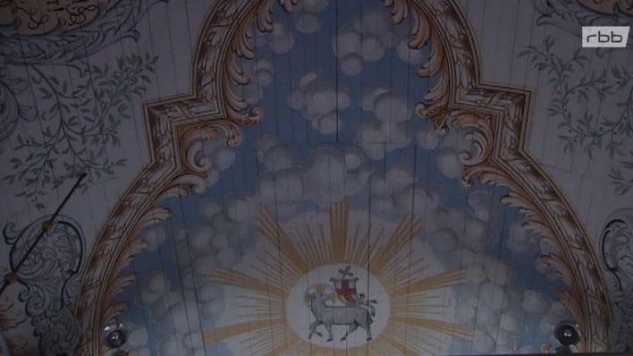 Deckenmalerie in der Kirche Falkenrehde