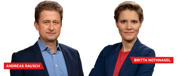 Andreas Rausch und Britta Nothnagel (Quelle: rbb/Oliver Ziebe)