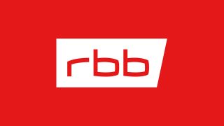 rbb Logo vor rotem Hintergrund (Quelle: rbb)
