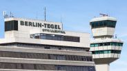 Terminal und Tower des Flughafen Berlin-Tegel (TXL) in Deutschland. (Quelle: dpa/Markus Mainka)