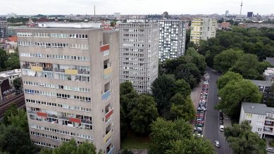 Blick auf das Hansaviertel am 31.07.2012. (Quelle: dpa/Wolfgang Kumm)