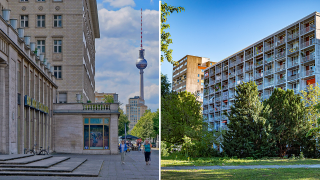 Berlin bewirbt sich mit der Karl-Marx-Allee und dem Hansaviertel um den UNESCO Weltererbe-Status. (Quelle: dpa/Behring/imago images/Ritter)