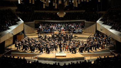Archivbild: Das Deutsche Symphonie-Orchester Berlin spielt am 6.12.2009 in der Berliner Philharmonie. (Quelle: imago images/Kai Bienert)