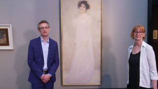 Ursula Storch und Ralph Gleis, Kuratoren der neuen Ausstellung in der Alten Nationalgalerie (Quelle: rbb)