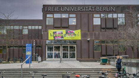 Symbolbild: "Rostlaube" der Freien Universität, Habelschwerdter Allee, Dahlem, Berlin Steglitz-Zehlendorf. (Quelle: dpa/Schoening)