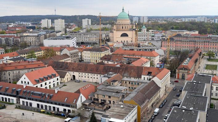 Archivbild: Luftaufnahme von Potsdam, Brandenburg. (Quelle: dpa/Settnik)