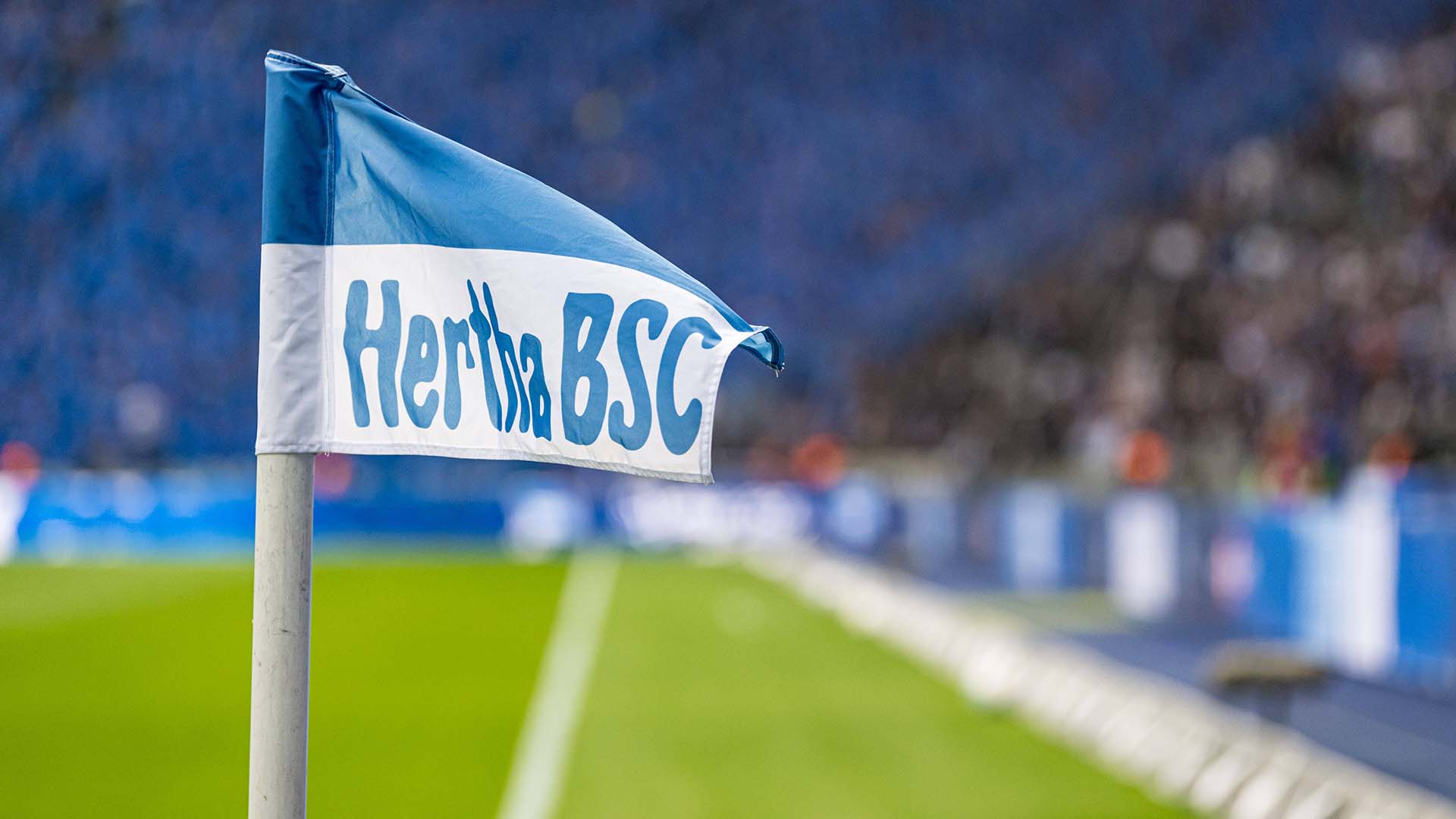 Hertha-Fahne (Quelle: IMAGO / Fotostand)