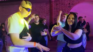 Menschen tanzen zu Techno Musik, Bad Wilsnack, 2024
