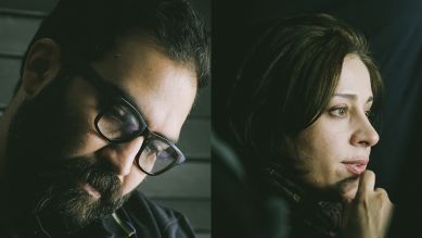 Collage: Die Regisseure Behtash Sanaeeha und Maryam Moghaddam des Films "Ballad of a White Cow". Berlinale Wettbewerb 2021. (Quelle: Hamid Janipour)