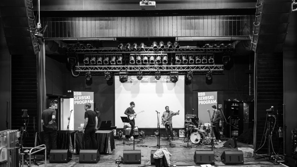 Sorbisches rbb Konzertevent SERBPOP 2.0: Probe der Liveband TOTAL
